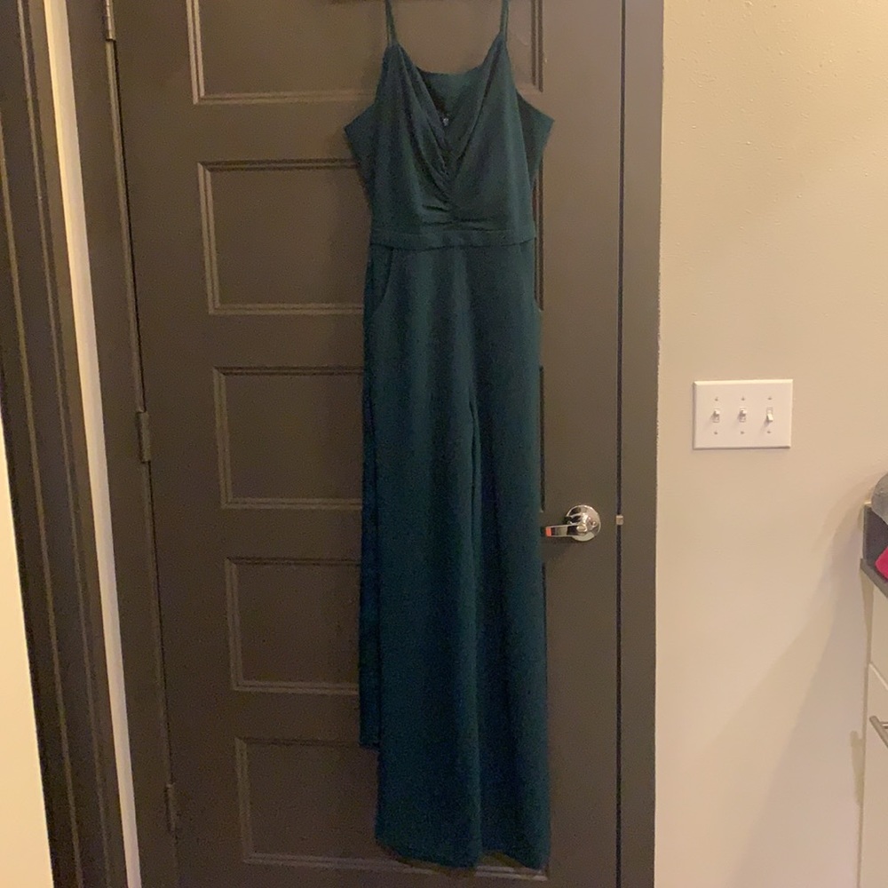 Dress the Population Emmet Gathered Crepe Jumpsuit